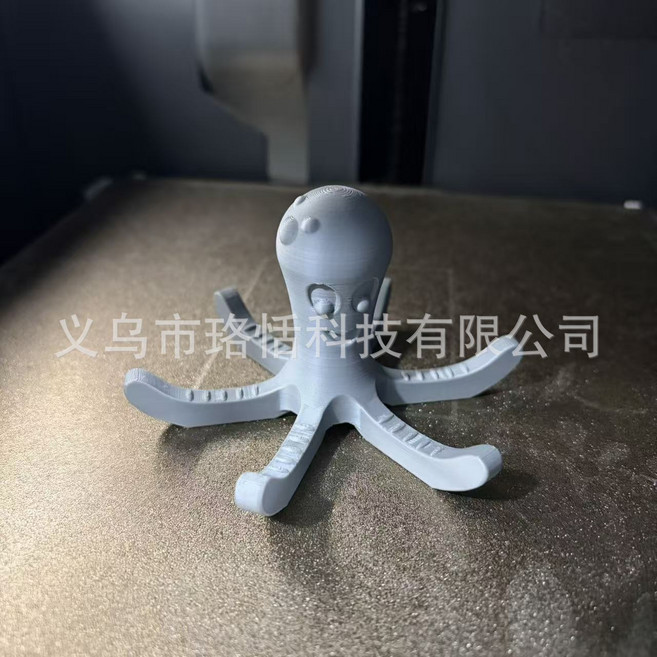章魚造型水杯瀝水架，3D列印創意居家擺件, 灰色, 1個