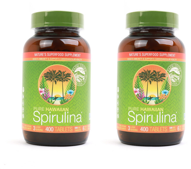 Nutrex Hawaii 夏威夷螺旋藻錠 500mg, 400顆, 2罐
