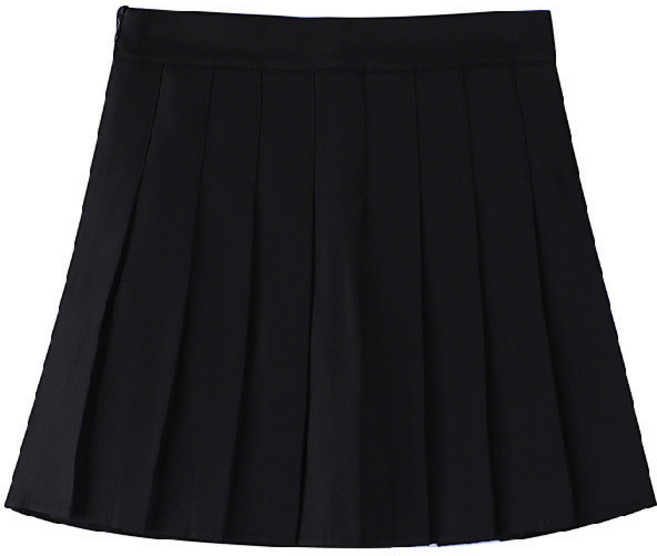 小蘭優購 韓版高腰防走光A字百褶裙 短裙 女裝