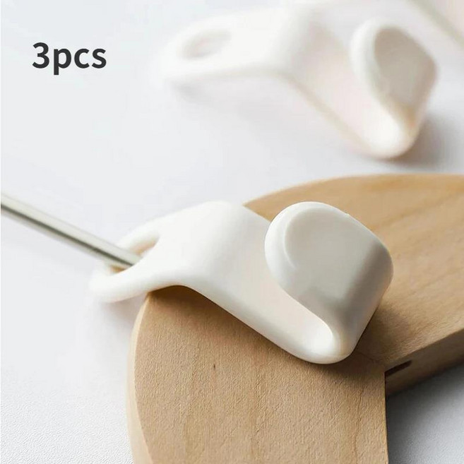 바나나걸이 거치대 홀더 다기능 옷장 공간 절약형 옷걸이 후크 코트 플라스틱 스택 행거 랙 침실 보관 주최, 02 3pcs white