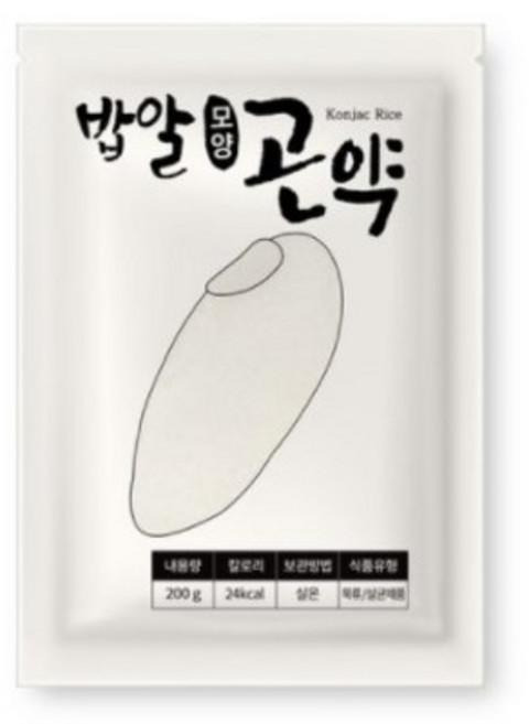글로델 밥알 모양 곤약, 200g, 15개