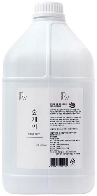 숲케어 편백수 피톤치드 탈취제 리필, 4L, 1개