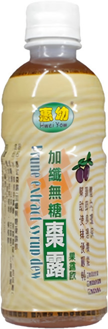 Hwei Yow 惠幼 棗露 加纖無糖 果露飲, 330ml, 1瓶