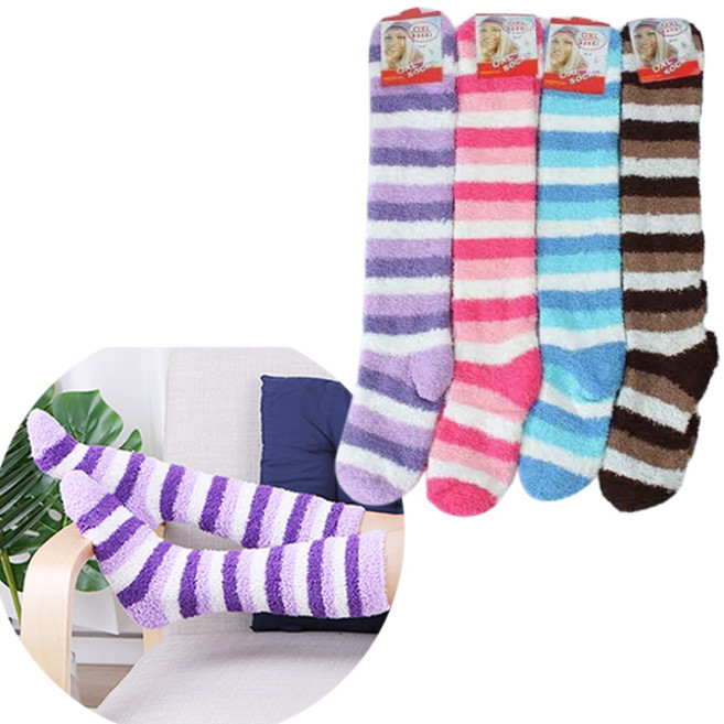 1+1+1 따뜻한 종아리 롱수면 양말 랜덤색상 총3개