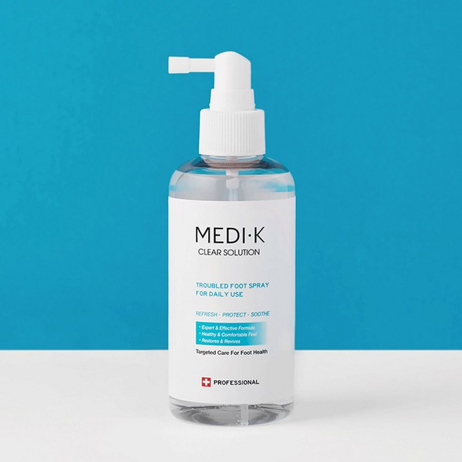 약국입점 의약외품 메디케이 클리어솔루션 초대용량 250ml 풋스프레이 손발톱 발바닥 발가락 냄새제거 약, 1개, 1개입