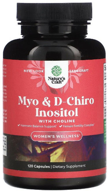 네이쳐스크래프트 미오 D카이로 이노시톨 120정 콜린 Myo Inositol, 1개