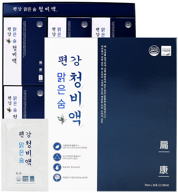 편강 맑은 숨 청비액 2 100ml (70ml x 30포) 비염 영양제 코막힘 목건강