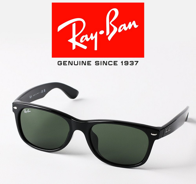 레이밴 선글라스 뉴웨이페어러 RB2132F-901L 55mm New Wayfarer 남녀 뿔테 RB2132F 901L