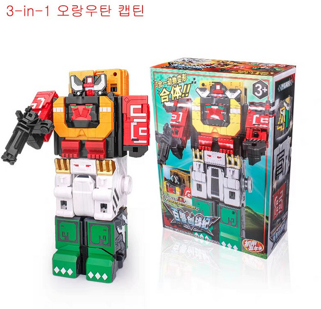 파워 레인저 애니멀포스 큐브 나이트 라이드킹 합체 로봇 애니멀체인저, B. 캡틴 오랑우탄 (456개 조합)
