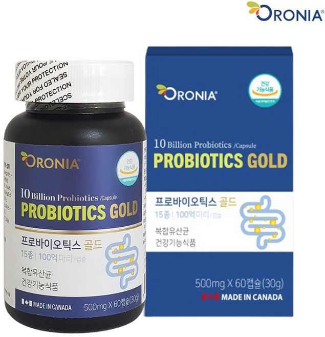 오로니아 유산균 프로바이오틱스 골드, 1박스, 60회분
