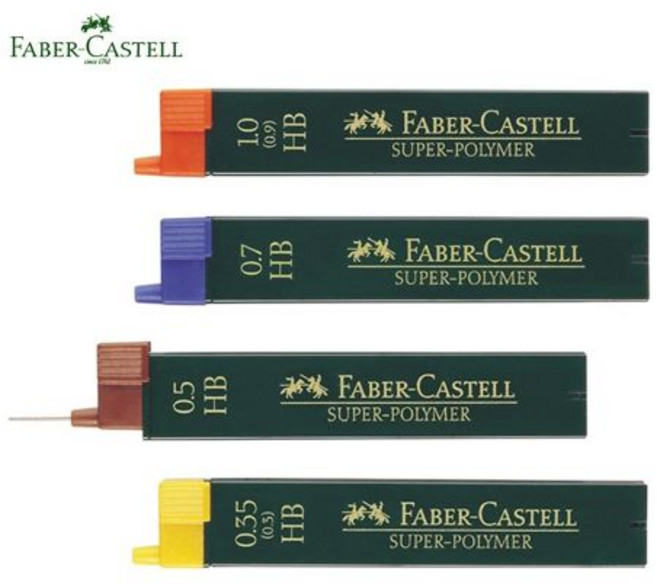 【輝伯Faber-Castell】自動鉛筆筆芯 - 書寫流暢不易斷裂 120502 2B 0.5mm, 1個, 120502   2B    0.5mm