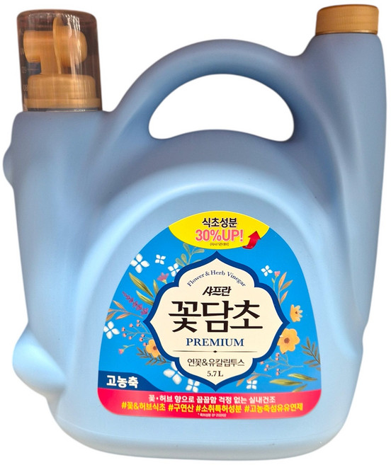 샤프란 꽃담초 연꽃 유칼립투스 코스트코 고농축 대용량 섬유유연제 리필, 5.7L, 1개