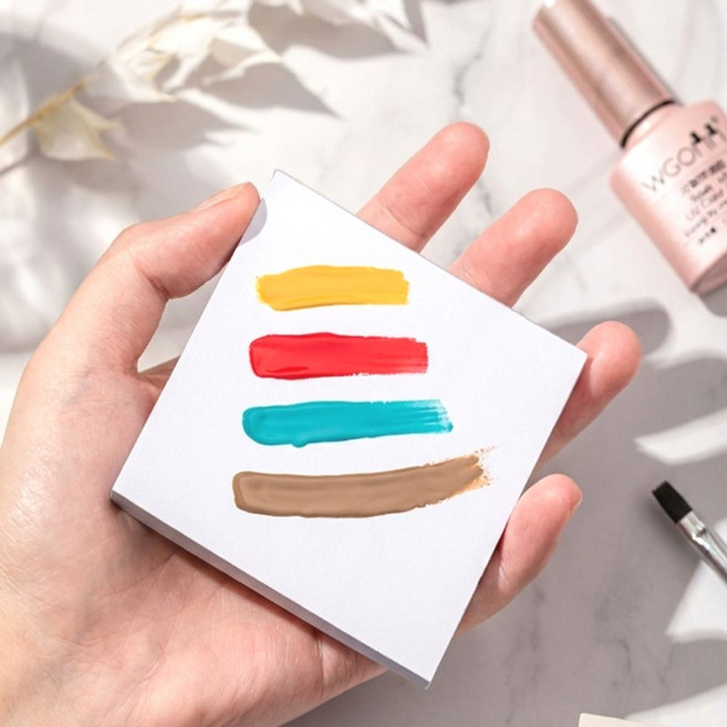 네일 종이 파레트 젤네일믹싱패드 페이퍼팔레트 파 네일아트팔레트, 1개, 01) 5.5cm
