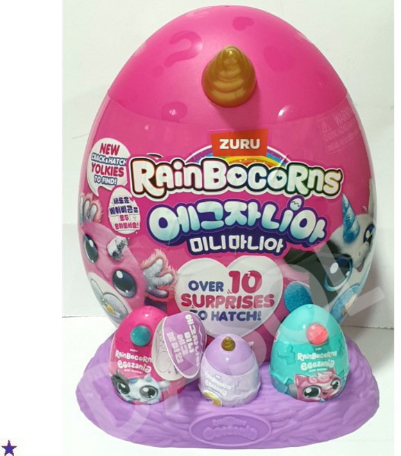 레인보우콘 에그자니아 미니 마니아 봉제인형, 240mm, 랜덤 발송, 1개