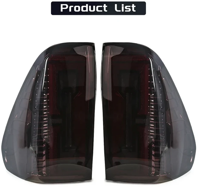 납품전문 토요타 하이럭스 레보 2015 2020 주행등 방향지시등 브레이크 후진등 12V 테일램프, 02 5 Function B