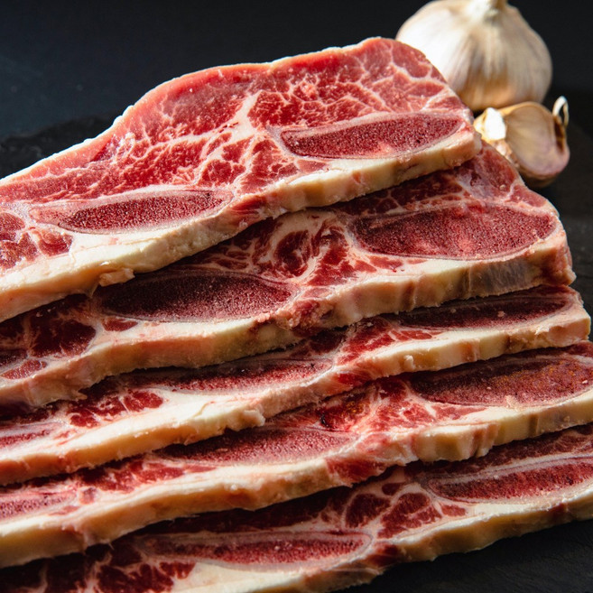 고기중독 호주산 기름제거 LA갈비, 1kg, 4개