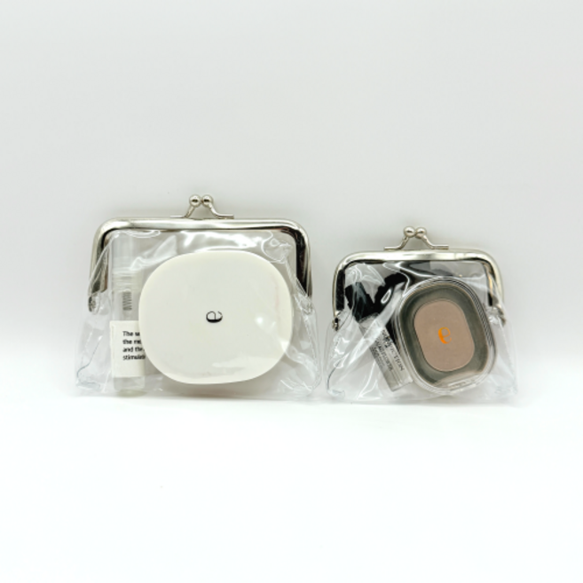 그로우핸즈 PVC 투명 화장품 파우치 소형 대형 세트