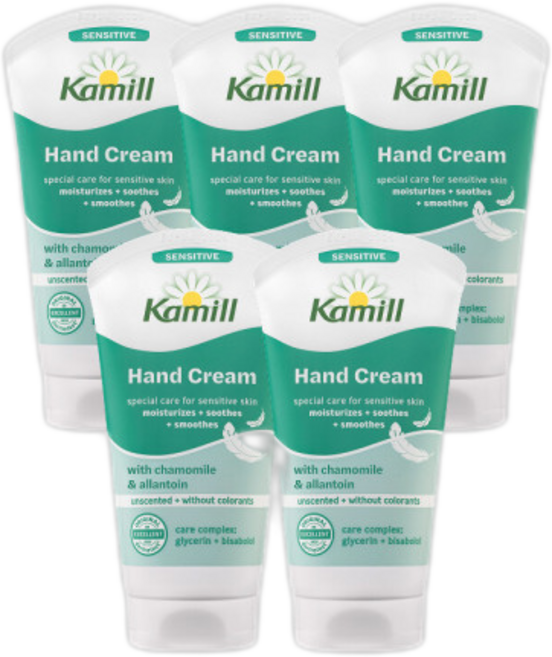 카밀 핸드 앤 네일 크림 센시티브, 75ml, 5개