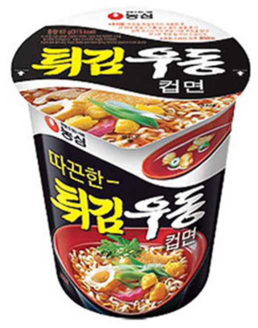 농심 튀김우동 컵면, 62g, 30개