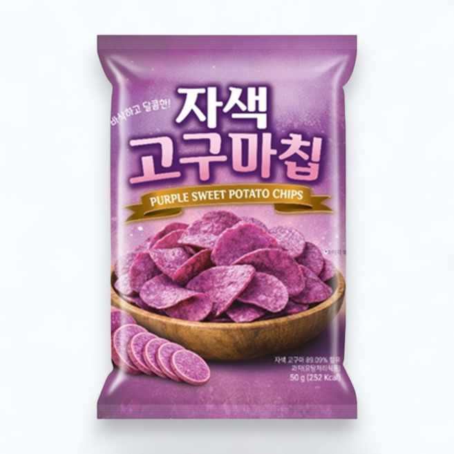 자색 고구마칩 달콤 고소한 스윗 포테이토, 1개, 50g