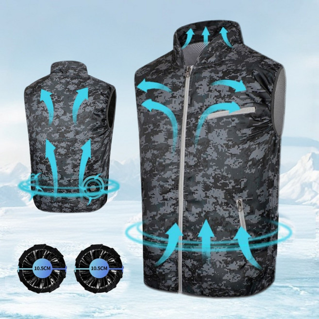 [KC인증]선풍기 옷 아이스 냉방 선풍기 조끼KTF-7