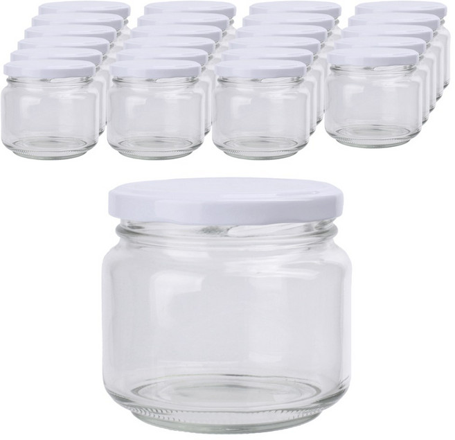 가인글로벌 고추장500 유리병 러그캡 화이트, 24개, 400ml