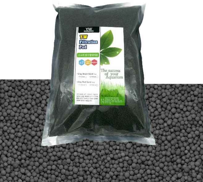 YW 바이오 플러스 샌드 3kg 블랙 파우더 1~2mm, 1개