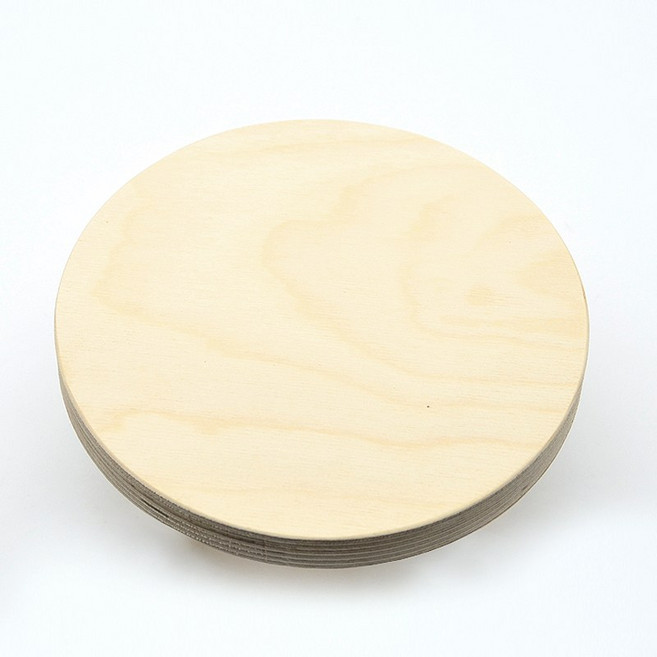 DIY 원형 목재 상판 나무판 자작나무 합판, 1개, 24(두께) x 500mm(지름)
