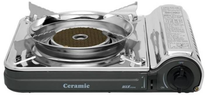 맥스 바람에도 꺼지지않는 휴대용 세라믹 가스렌지, ms-3500cs, 1개