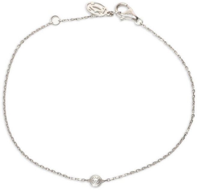 까르띠에 중고 18K 화이트 골드 다이아몬드 브레이슬릿