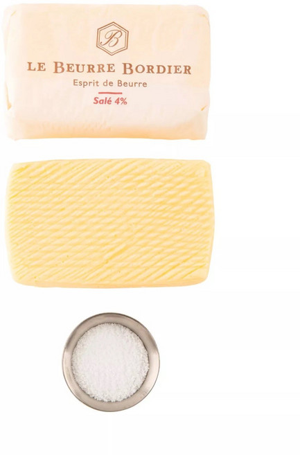 Le Beurre Bordier 보르디에 프랑스 가염4% 버터 묶음세트, 3개, 125g