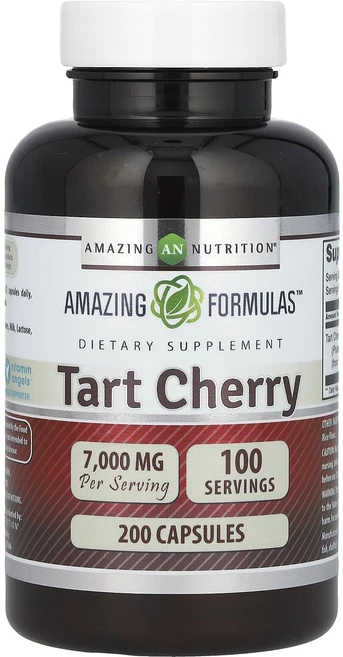 Amazing Nutrition 타트체리 7000mg 캡슐 200정(캡슐 1정당 3500mg), AmazingNutrition타트체리7000mg캡슐20, 1개, 200정 - 쿠팡