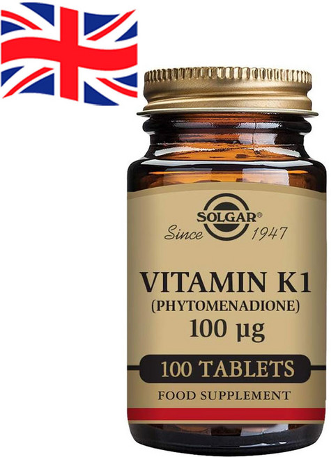 1개 100정 솔가 비타민 K1 100 µg Solgar Vitamin K1 (Phytomenadione)