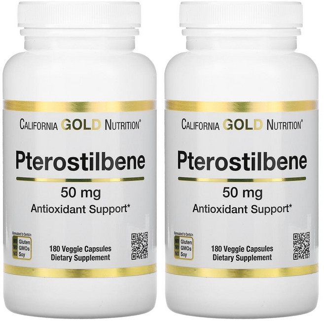 CGN 프테로스틸벤 레스베라트롤 고약사 50mg 180정 6개월분 2개