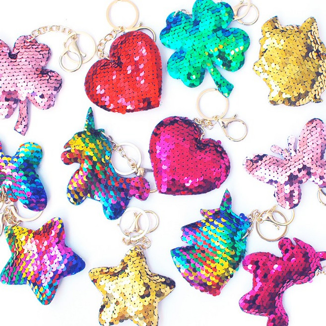 아이스타 블링블링 스팽글 키링 12종세트 키홀더 열쇠고리, 키링12개, 1세트