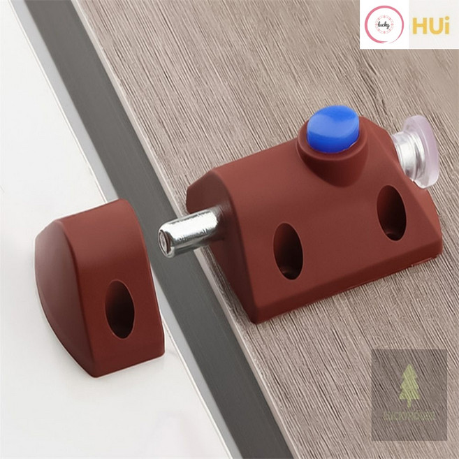 행운몰 잠금장치 가구 래치 5개입브라운 가구잠금장치