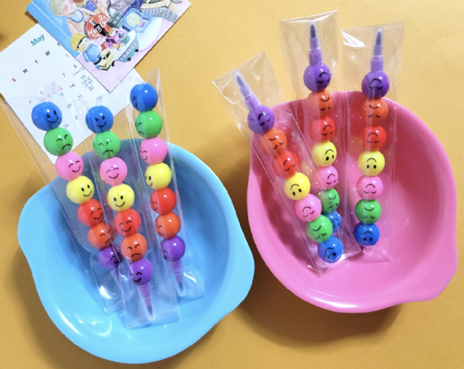 줄줄이색연필 카트리지색연필 줄줄이색연필 어린이안전확인 단체선물 어린이날, 50개, 7색, 동글이개별비닐추가