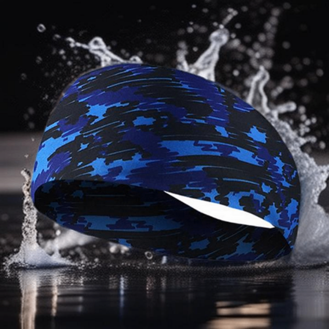 에스준 남여공용 운동 런닝 헤어밴드 스포츠 땀흡수 땀흘림방지, 1개, 블루