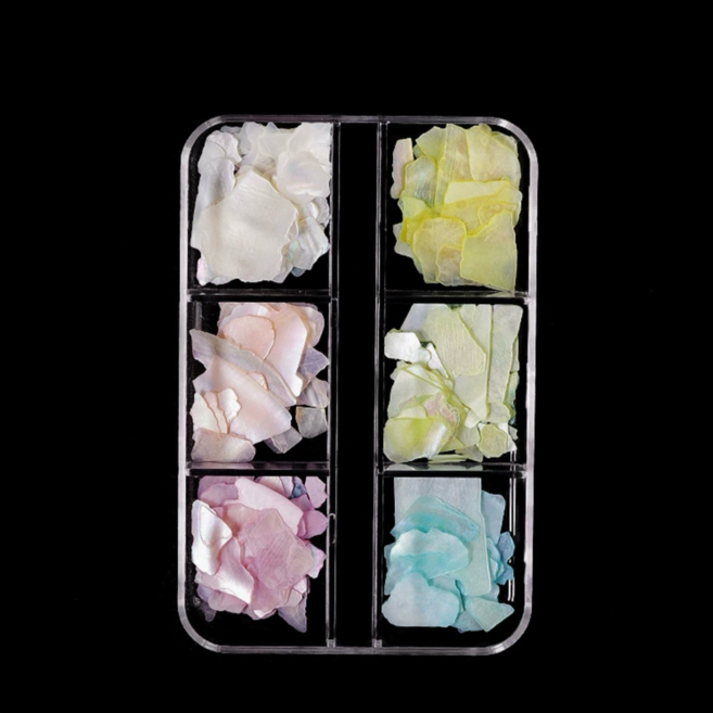 티이엠 네일 큐빅 평스톤 V스톤 오로라 평스톤 자개 1세트(6size), 1개, 123 판자개