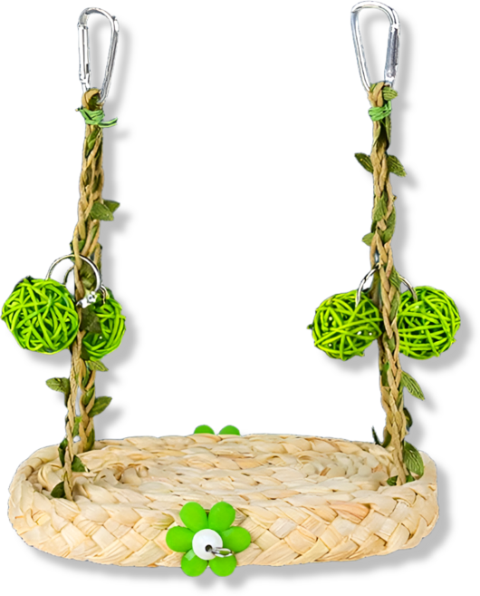 LETOJ 내추럴 해먹 그네, 1개, 내추럴 그린