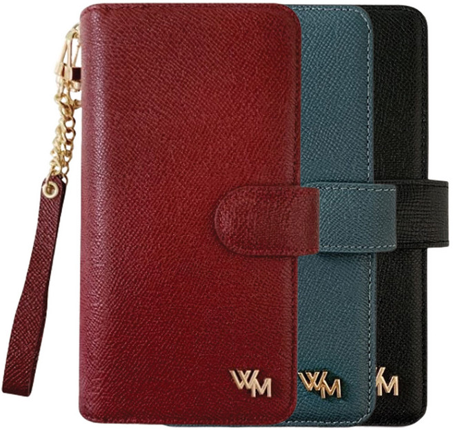 다나 천연가죽 지퍼 다이어리 카드 지갑 케이스 갤럭시S25엣지 SM-S937N