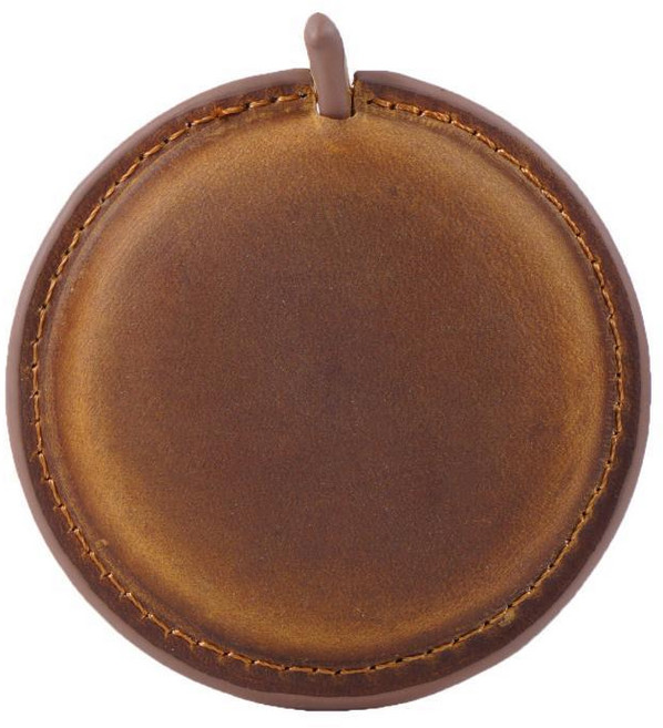 真皮製 1.5米 自動伸縮牛皮捲尺 布尺, 黃棕色, 1個