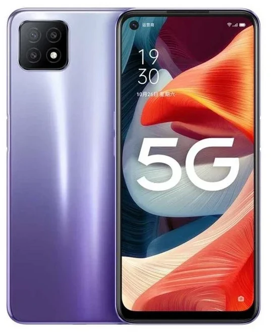 OPPO A73 5G 스마트폰 글로벌 펌웨어 CPU MTk Dimensity 720 4030mAh 배터리 카메라 16MP 8GB 128GB 중고, 02 4G 128G, 02 purple