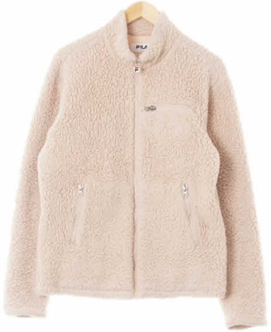 7373 FlLA 크림다크아이보리 빅로고후리스집업점퍼 [M]