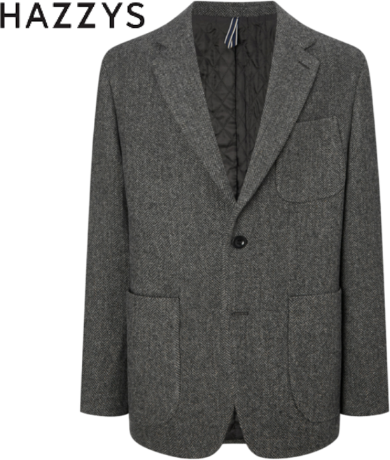 [백화점발송] 헤지스 남성 자켓 회사 일상 헤링본 울 간절기 상의