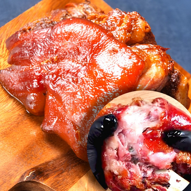 독일식 족발 슈바인 학센 슈바인스 학세 독일 통 바베큐 돼지 앞다리살, 1개, 650g