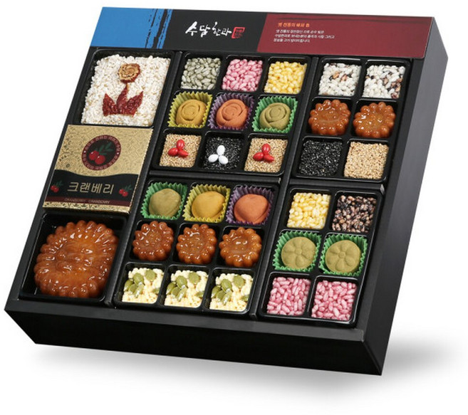 일품 2단 수담한과 추석 설 명절선물 설명절 부모님선물 유과 약과 선물세트, 1개, 1g