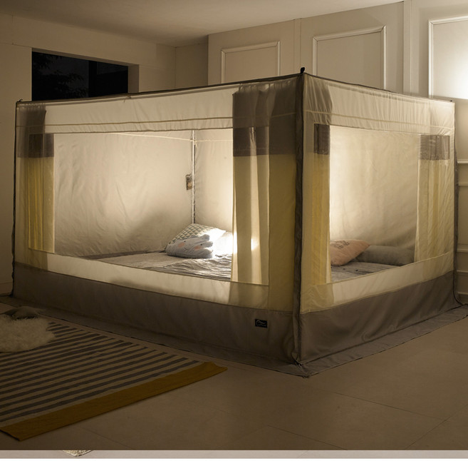 알뜨리 소프트 사각 난방텐트 커튼형 모던레터링 세트 실내 침대 바람막이 거실 수면 방한 방풍 우풍차단 텐트