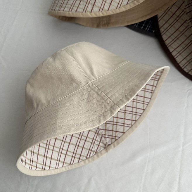 젬버트 데일리 베이직 코튼 남녀공용 양면 벙거지 버킷햇 모자