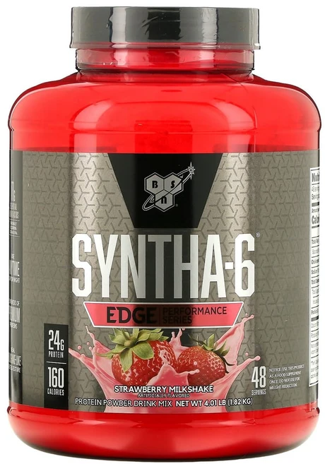 BSN 신타6 에지 단백질 분말 믹스 딸기 밀크쉐이크맛 1.75kg, 1개 - 쿠팡